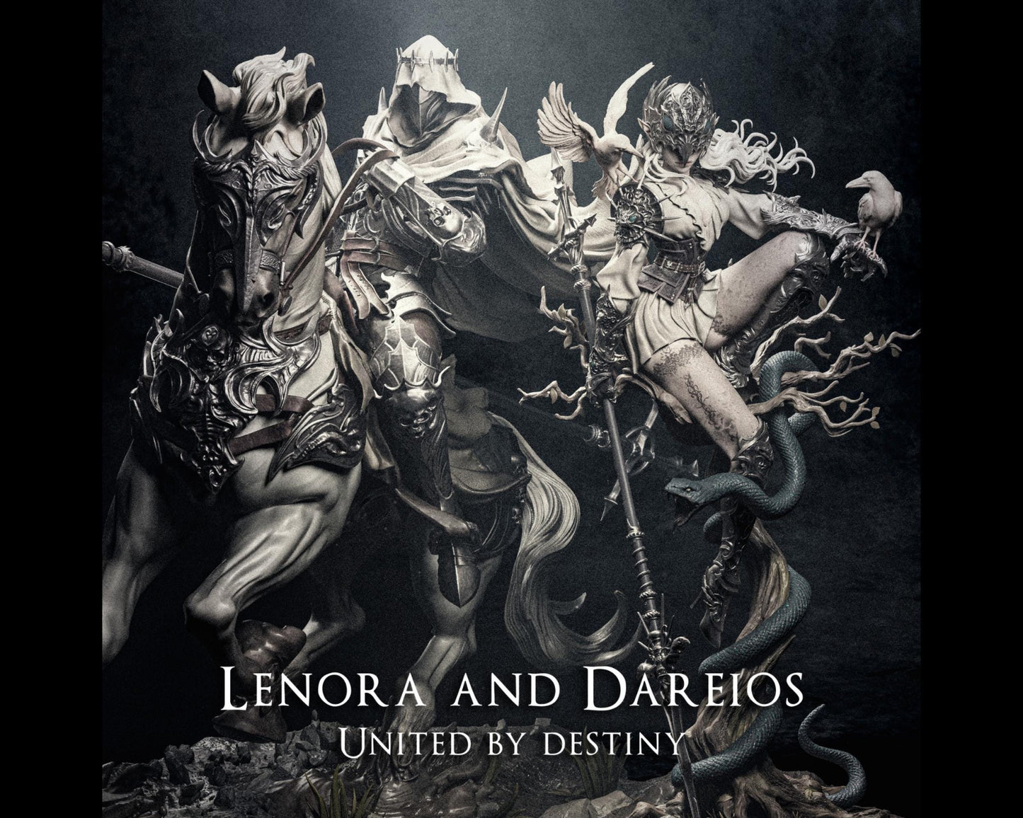 Lenora and Dareios Diorama | Maximum Detailed 12k Resin Printed Figure