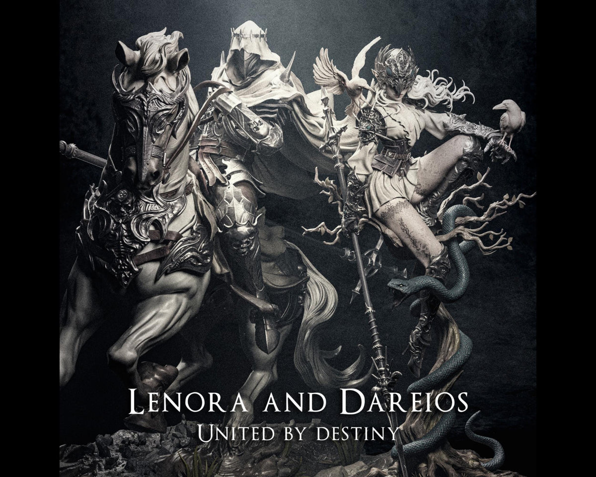 Lenora and Dareios Diorama | Maximum Detailed 12k Resin Printed Figure