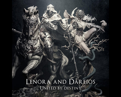 Lenora and Dareios Diorama | Maximum Detailed 12k Resin Printed Figure