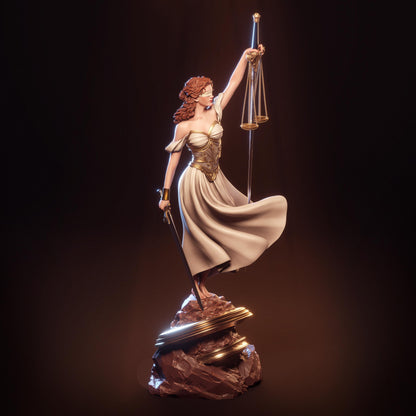 Lady Justice Statue | Maximum Detailed 12k Resin Printed Figure