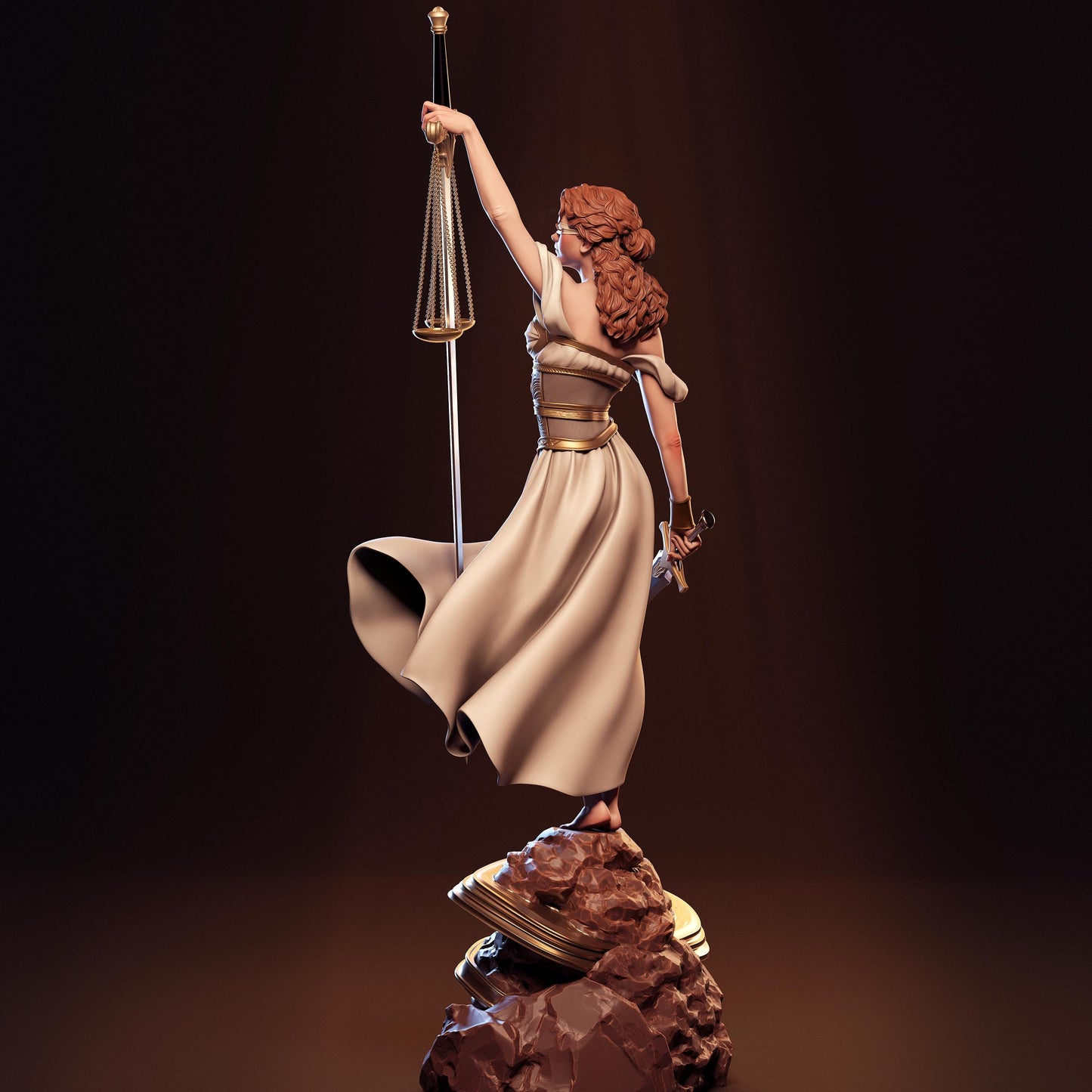 Lady Justice Statue | Maximum Detailed 12k Resin Printed Figure