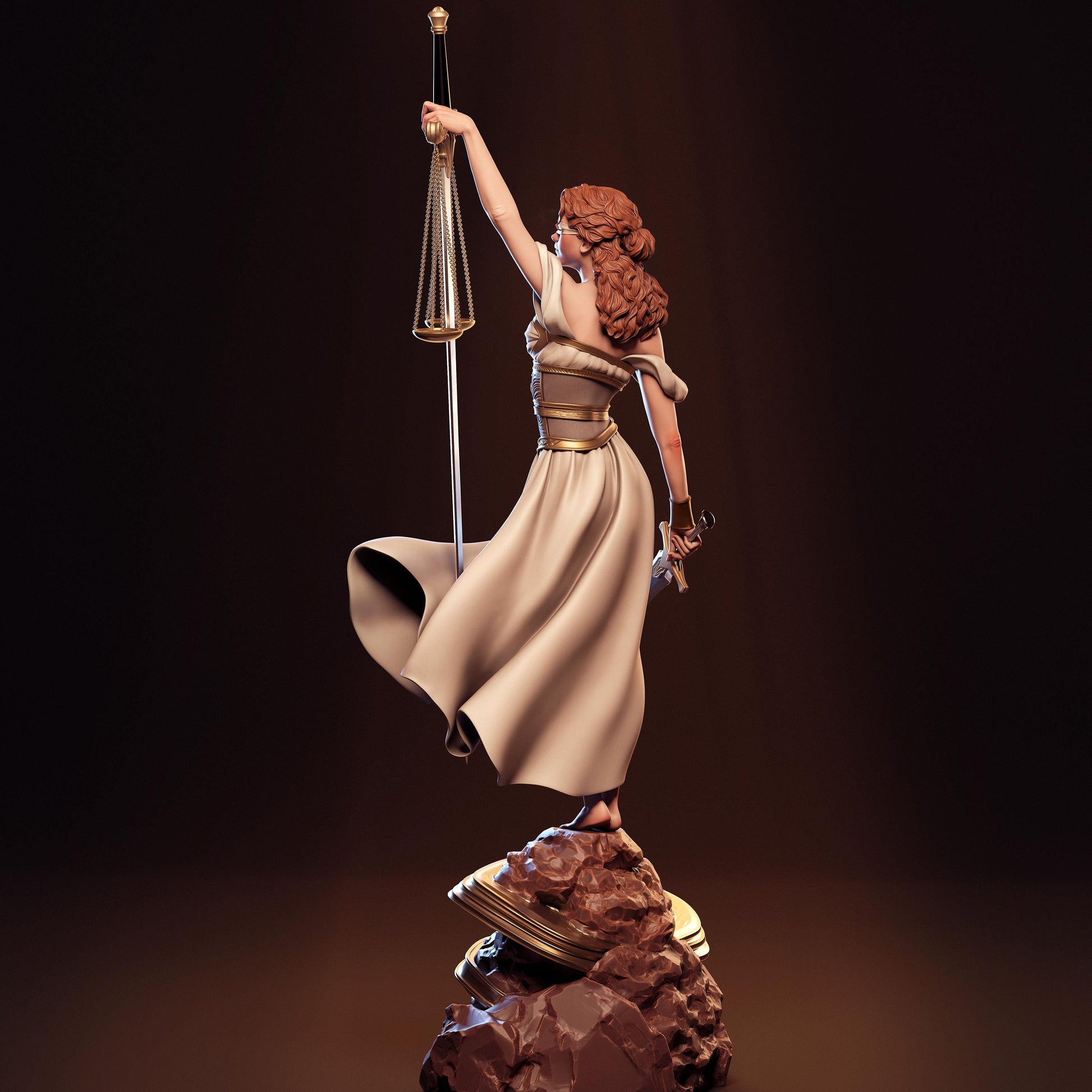 Lady Justice Statue | Maximum Detailed 12k Resin Printed Figure