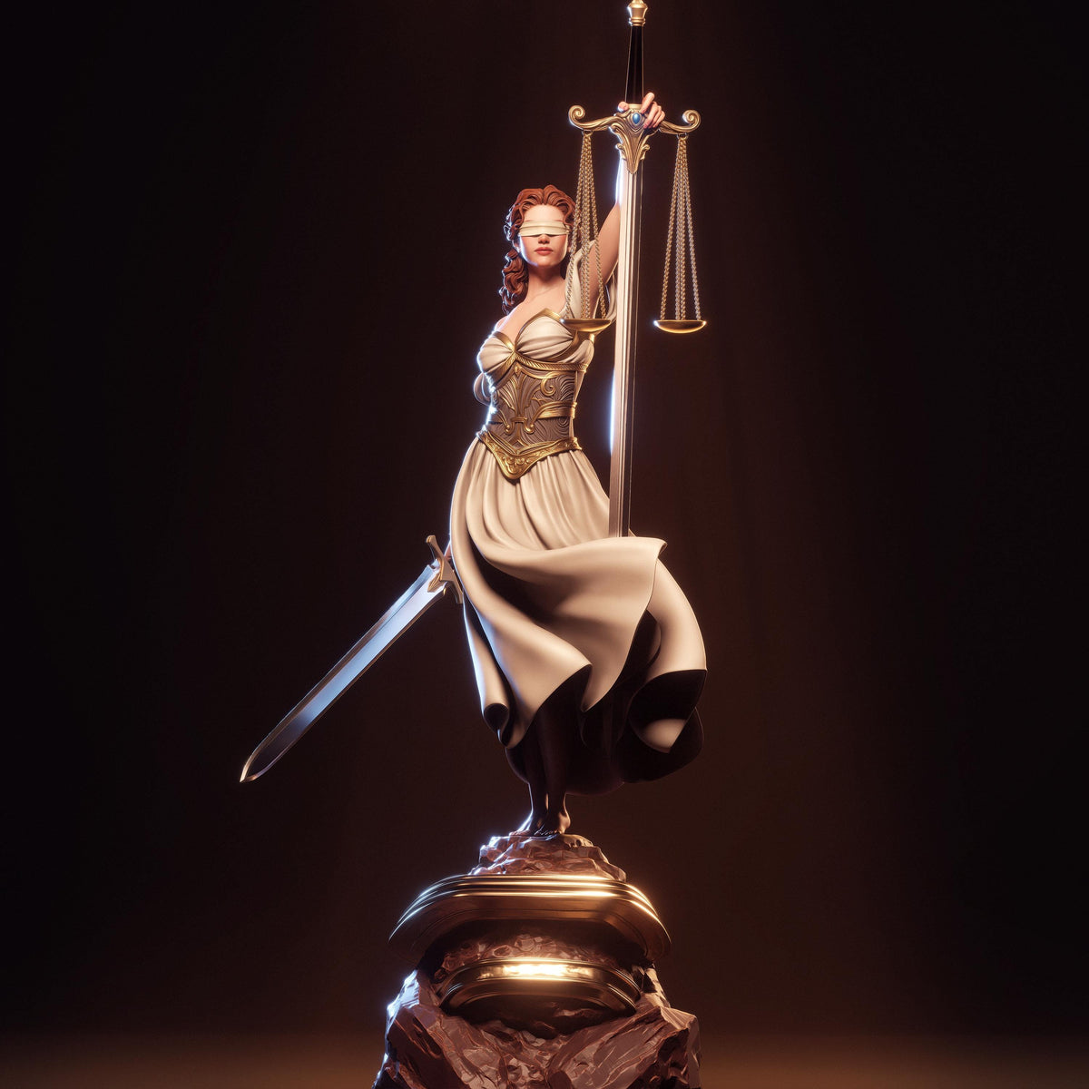 Lady Justice Statue | Maximum Detailed 12k Resin Printed Figure