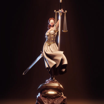 Lady Justice Statue | Maximum Detailed 12k Resin Printed Figure