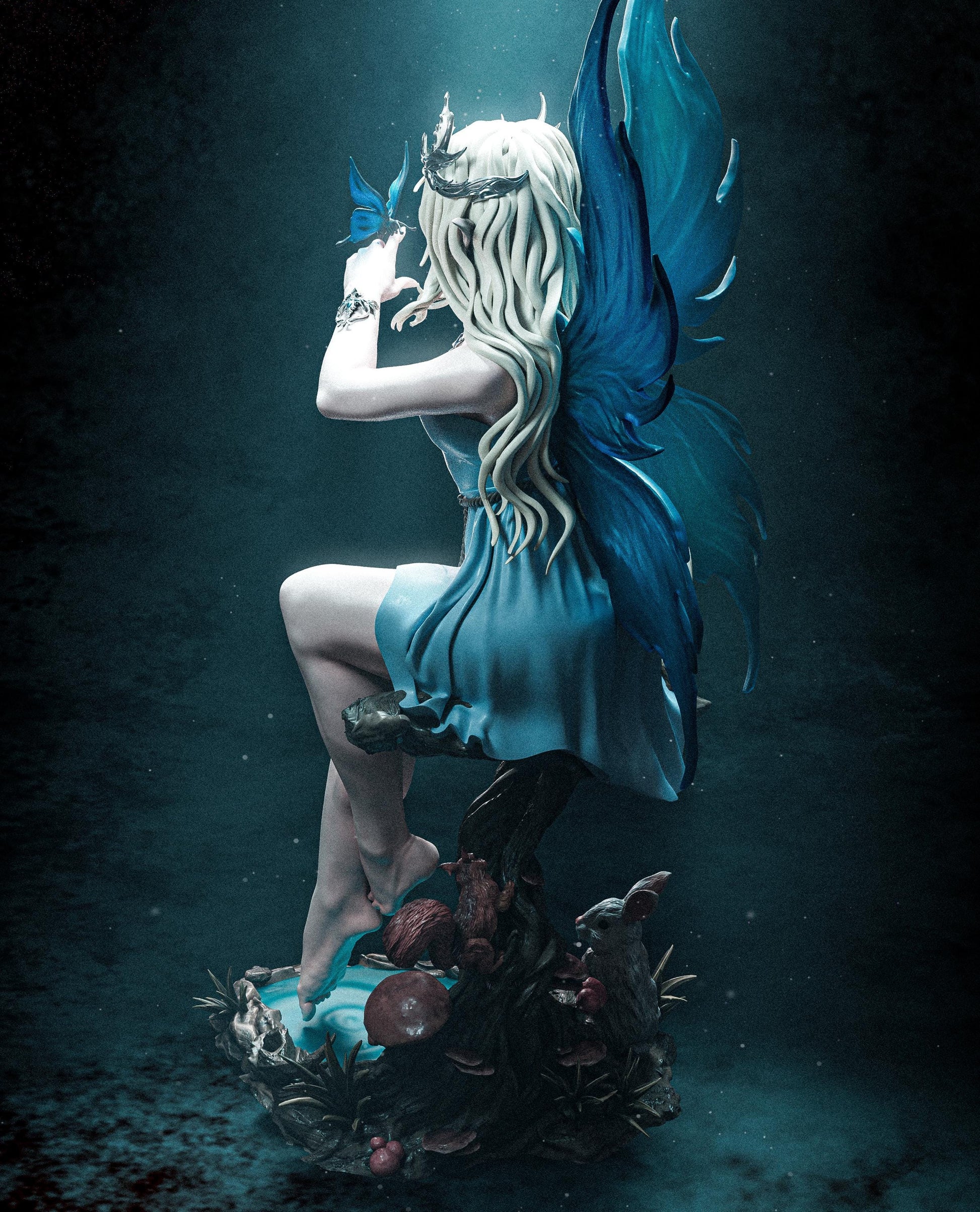 Divine Fairy Statue | Maximum Detailed 12k Resin Printed Figure