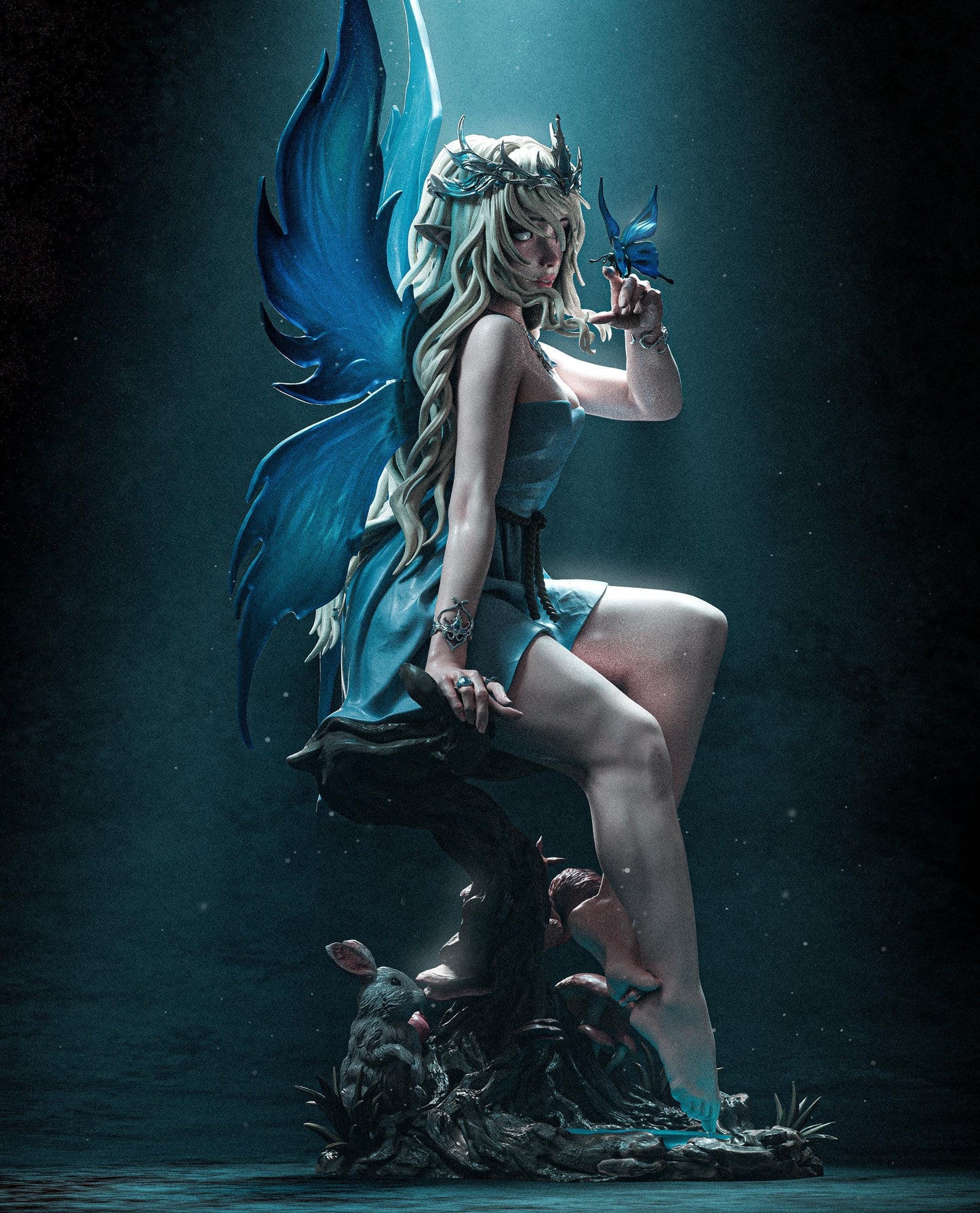 Divine Fairy Statue | Maximum Detailed 12k Resin Printed Figure