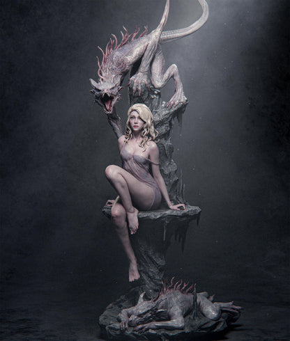 Elegy of Wyrm Statue | Maximum Detailed 12k Resin Printed Figure