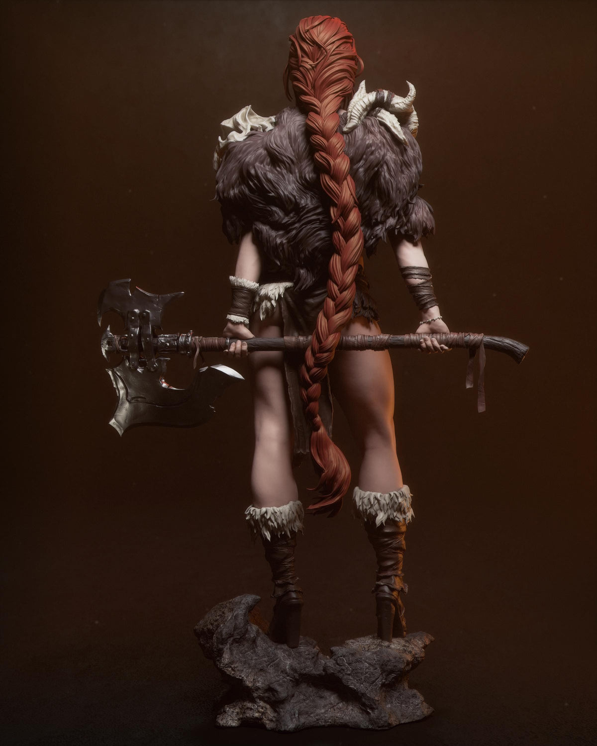 Barbarian Queen Statue | Maximum Detailed 12k Resin Printed Figure