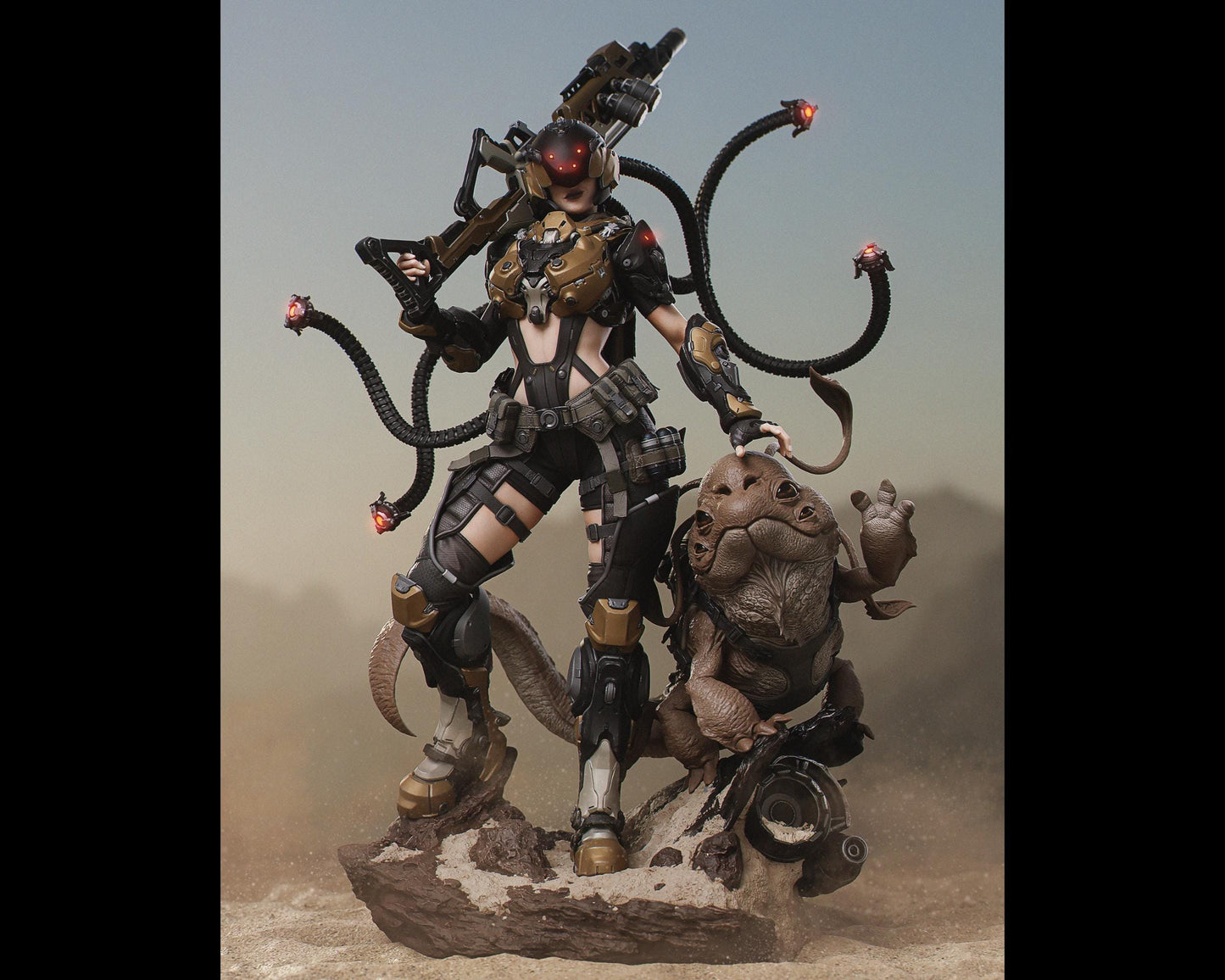 Kyla Bounty Hunter Statue | Maximum Detailed 12k Resin Printed Figure