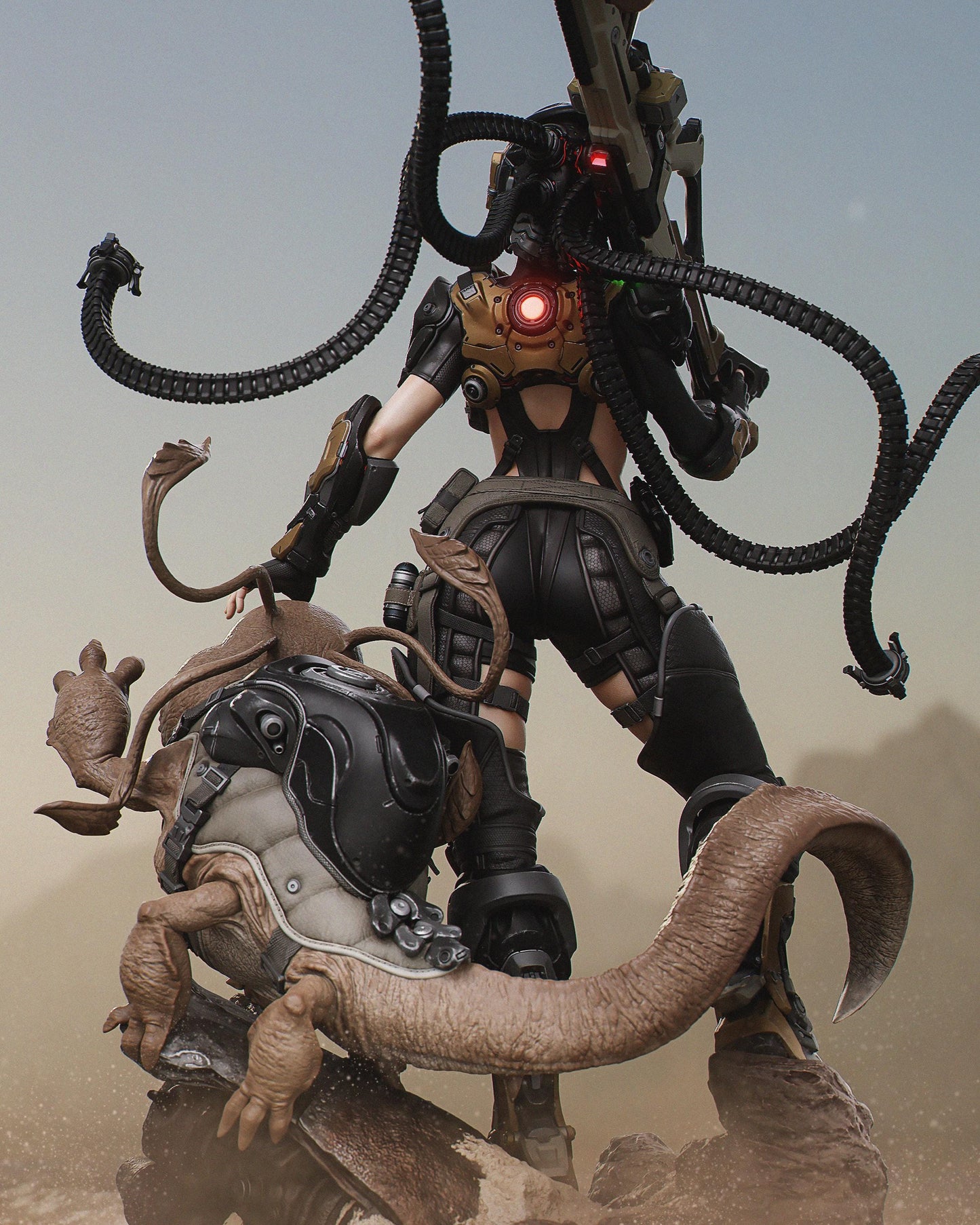 Kyla Bounty Hunter Statue | Maximum Detailed 12k Resin Printed Figure