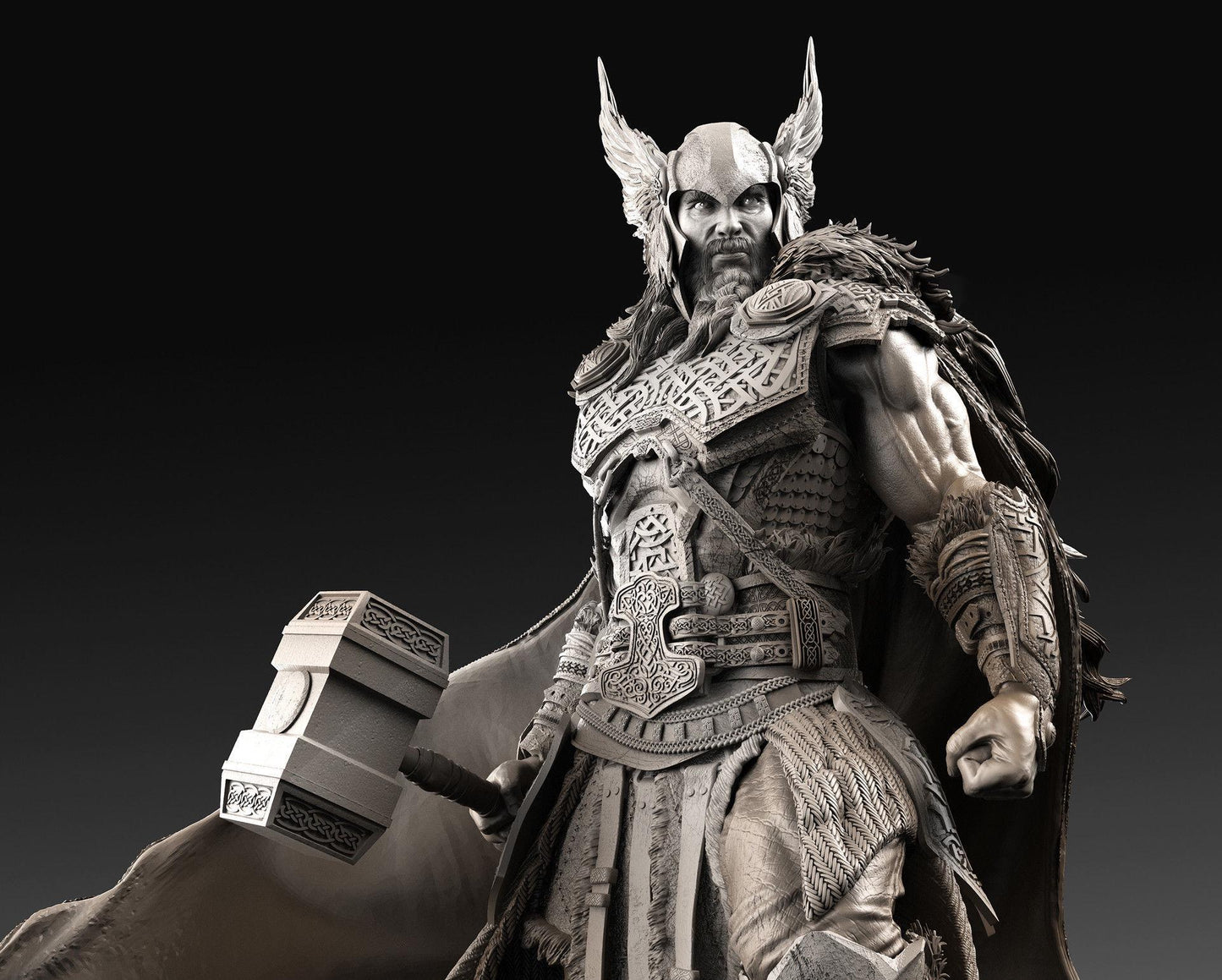 Thor God of Thunder Statue | Maximum Detailed 12k Resin Printed Figure