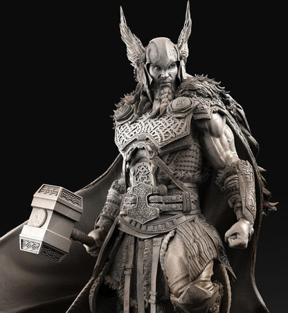 Thor God of Thunder Statue | Maximum Detailed 12k Resin Printed Figure