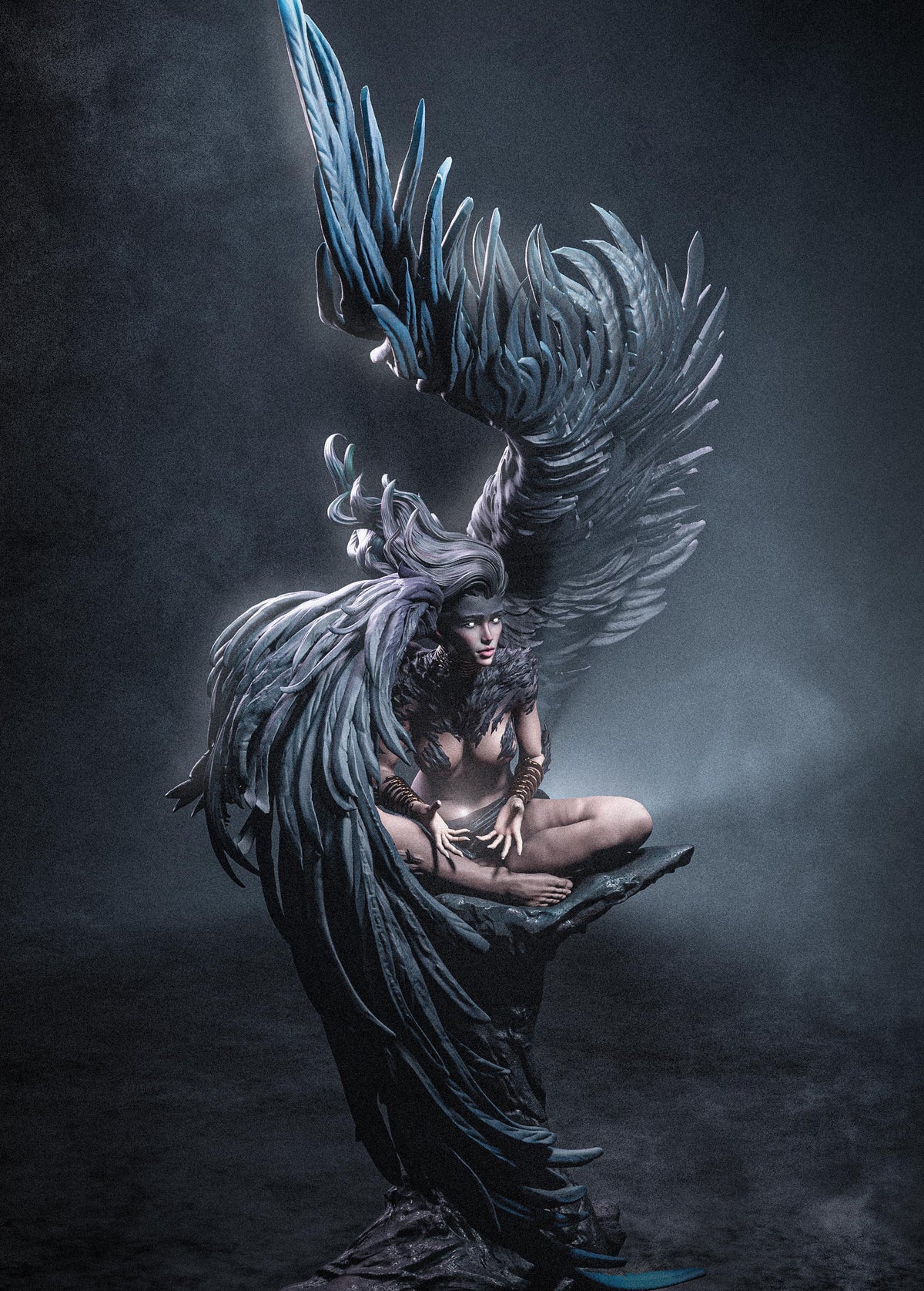 Sphinx Goddess Statue | Maximum Detailed 12k Resin Printed Figure