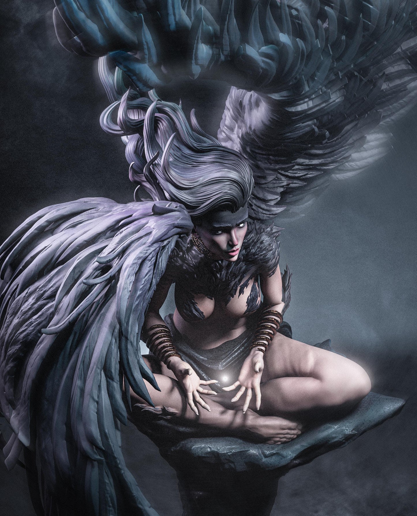 Sphinx Goddess Statue | Maximum Detailed 12k Resin Printed Figure