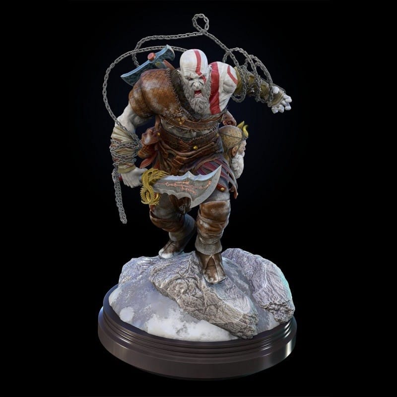 Kratos - God of War Sculpture | Maximum Detailed 16K Ultra-High Definition Resin