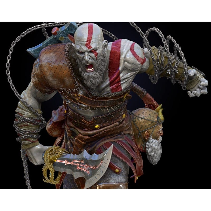 Kratos - God of War Sculpture | Maximum Detailed 16K Ultra-High Definition Resin