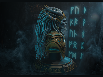 Lich Dragonlord Thallgrund - Ice Wraith Bust  | Maximum Detailed 16K Ultra-High Definition