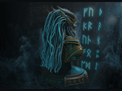 Lich Dragonlord Thallgrund - Ice Wraith Bust  | Maximum Detailed 16K Ultra-High Definition