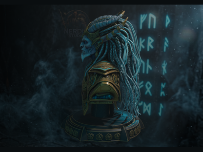 Lich Dragonlord Thallgrund - Ice Wraith Bust  | Maximum Detailed 16K Ultra-High Definition