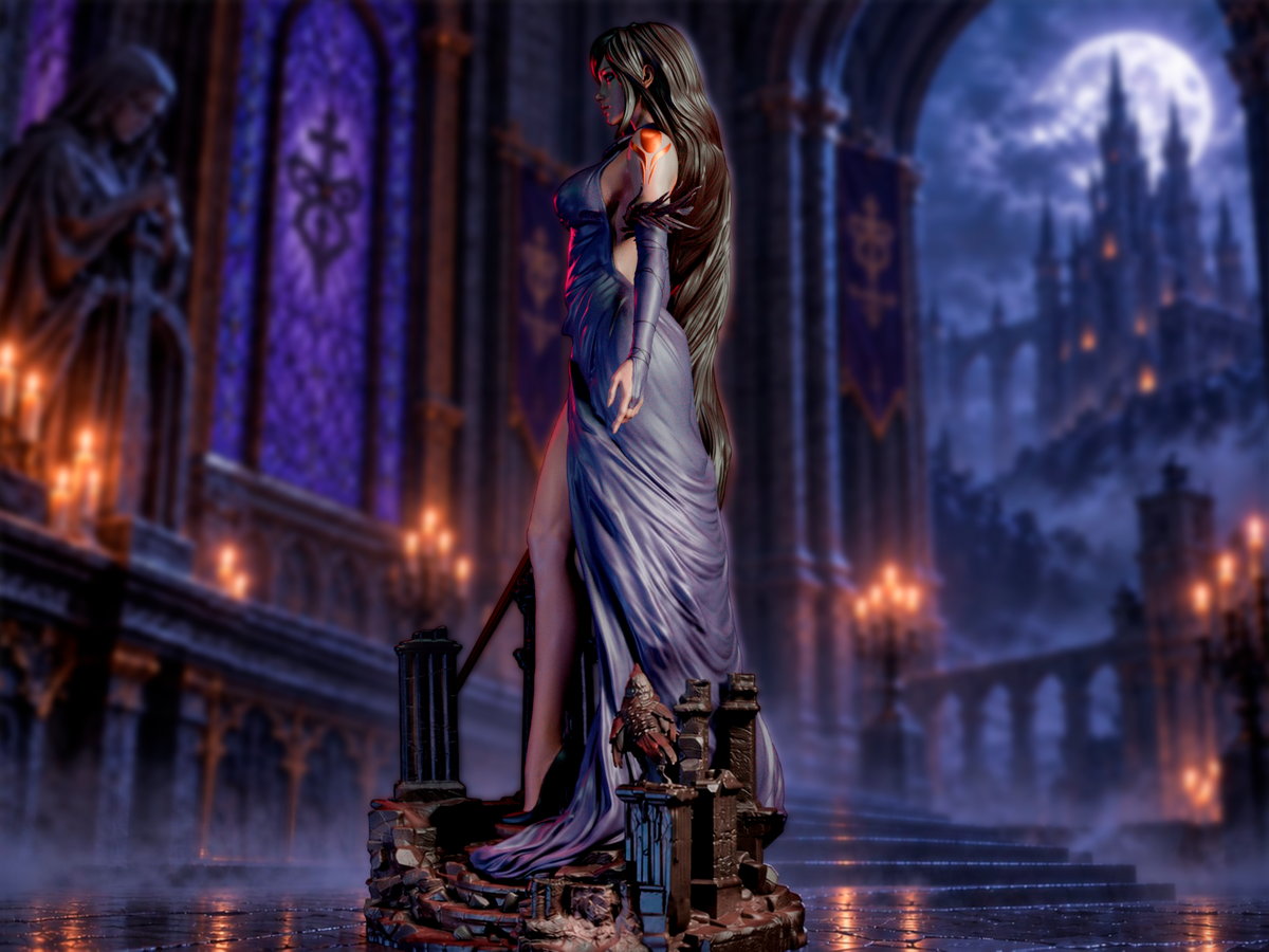 Castlevania Shanoa Figurine | Maximum Detailed 16K Ultra-High Definition
